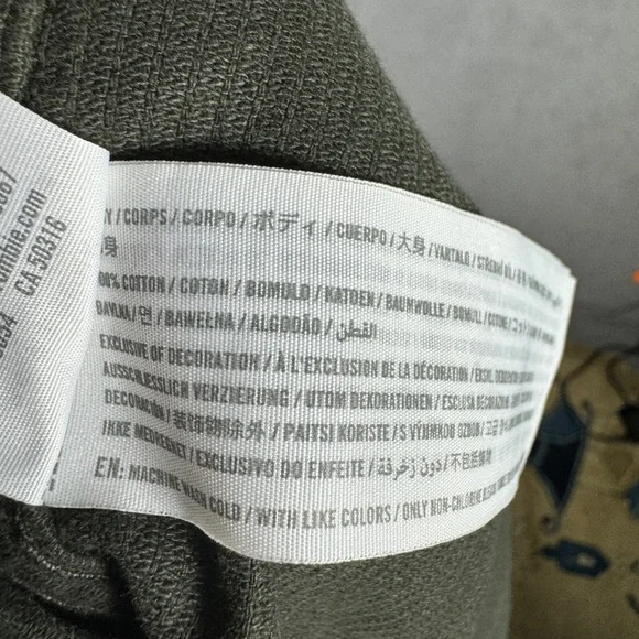 Abercrombie & Fitch Corduroy Shirt Men L Tall Green Cotton Shacket Vintage - Picture 10 of 12